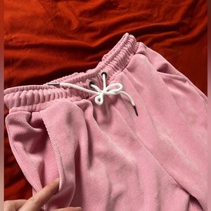 Pink Corduroy Shorts